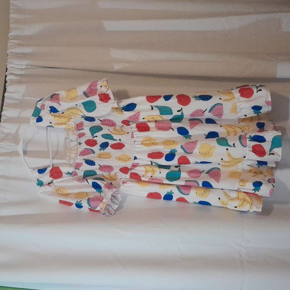 FUN FRUIT PRINT DRESS! Sz XL